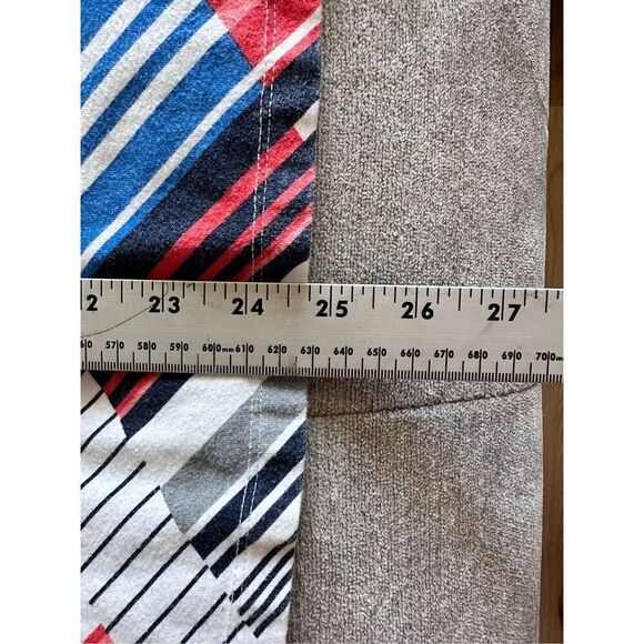 Alfred Dunner Retro Patriotic Bling Bling Blouse Womens 1X Red White Blue Coasta - Picture 10 of 10